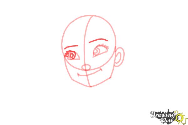 How to Draw Anna Easy - Step 8