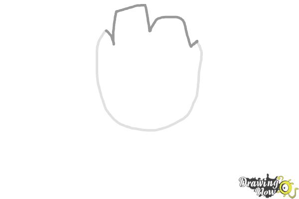 How to Draw Baby Groot from Guardians of the Galaxy - Step 2 How to Draw Baby Groot from Guardians of the Galaxy - Step 2