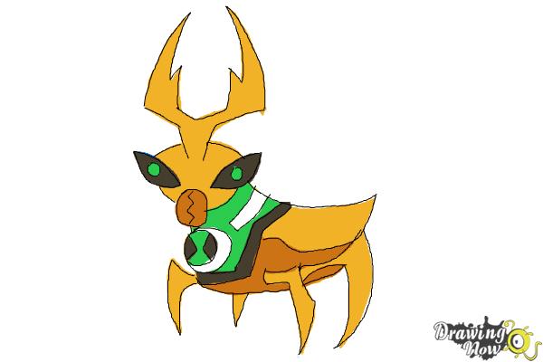 How to Draw Ballweevil from Ben 10 Omniverse - Step 10 How to Draw Ballweevil from Ben 10 Omniverse - Step 10