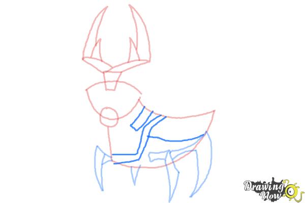 How to Draw Ballweevil from Ben 10 Omniverse - Step 7 How to Draw Ballweevil from Ben 10 Omniverse - Step 7