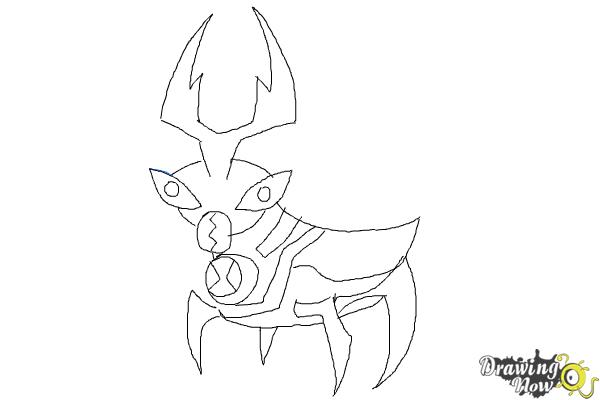 How to Draw Ballweevil from Ben 10 Omniverse - Step 9 How to Draw Ballweevil from Ben 10 Omniverse - Step 9