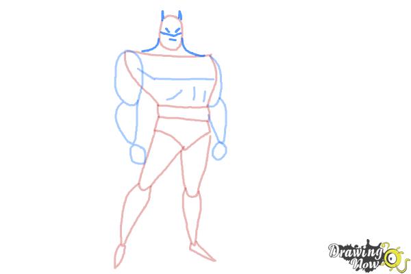 How to Draw Batman Easy - Step 7 How to Draw Batman Easy - Step 7
