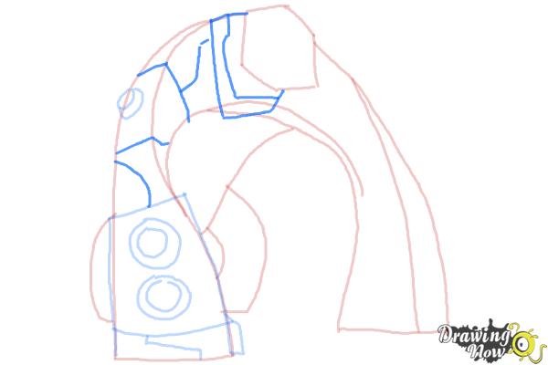 How to Draw Bloxx from Ben 10 Omniverse - Step 6