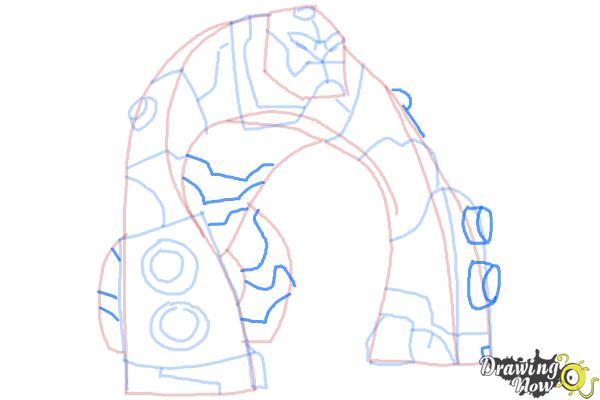 How to Draw Bloxx from Ben 10 Omniverse - Step 9