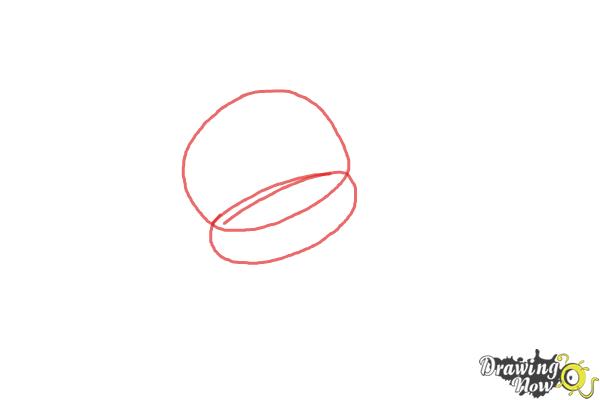 How to Draw Chibi Minnie Mouse - Step 1 How to Draw Chibi Minnie Mouse - Step 1