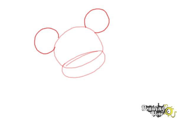 How to Draw Chibi Minnie Mouse - Step 2 How to Draw Chibi Minnie Mouse - Step 2