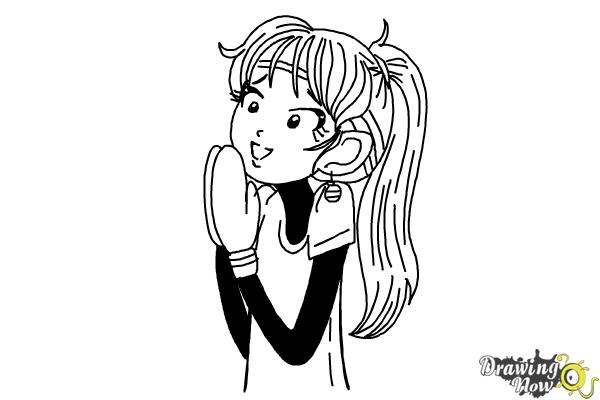 How to Draw Chloe Christina Garcia from Dork Diaries - Step 13 How to Draw Chloe Christina Garcia from Dork Diaries - Step 13