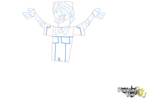 How to Draw Chris Mclean from Total Drama - Step 9