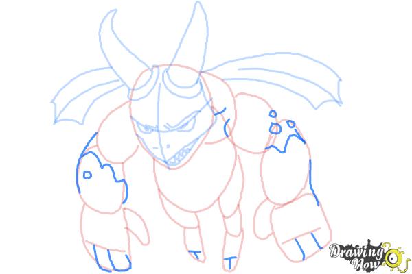 How to Draw Clash Of Clans Minion - Step 8