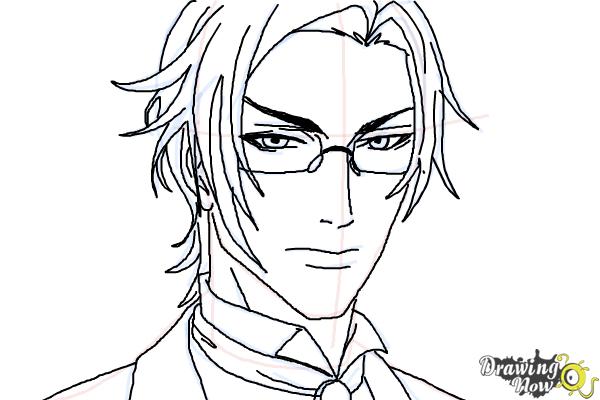 How to Draw Claude Faustus from Black Butler - Step 10 How to Draw Claude Faustus from Black Butler - Step 10