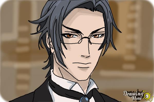 How to Draw Claude Faustus from Black Butler - Step 11 How to Draw Claude Faustus from Black Butler - Step 11