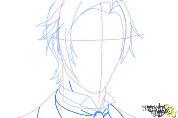 How to Draw Claude Faustus from Black Butler - Step 7 How to Draw Claude Faustus from Black Butler - Step 7