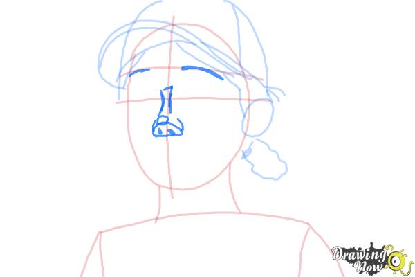 How to Draw Clementine from The Walking Dead - Step 6
