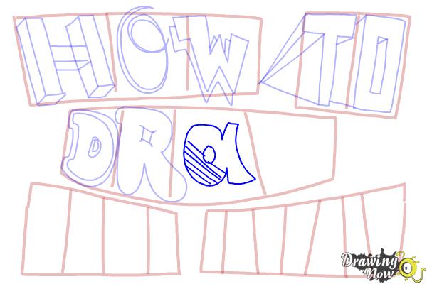 How to Draw Cool Letters - Step 12