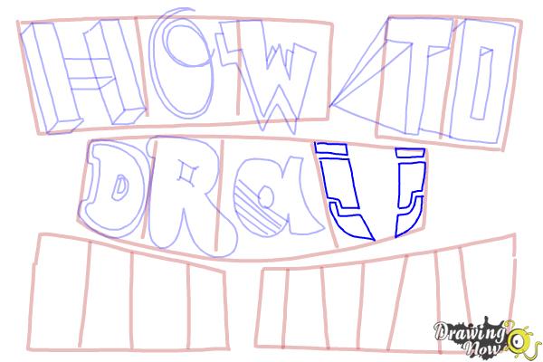 How to Draw Cool Letters - Step 13