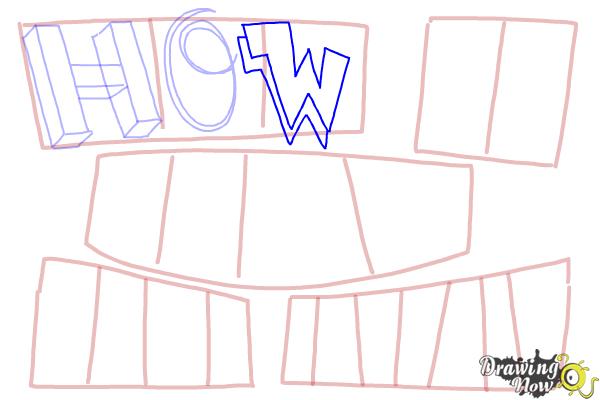 How to Draw Cool Letters - Step 7
