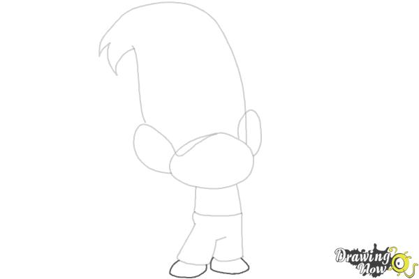 How to Draw Creek from Trolls - Step 7
