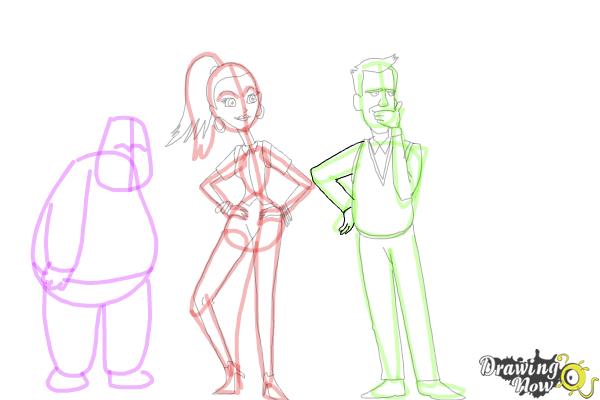 How to Draw Cute Cartoon People - Step 23 How to Draw Cute Cartoon People - Step 23