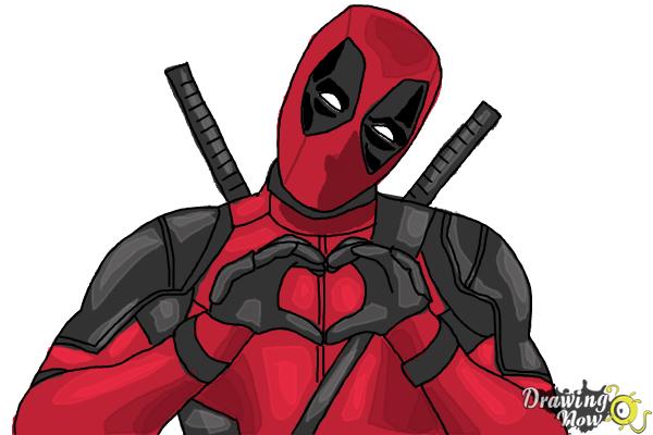 How to Draw Deadpool - Step 9