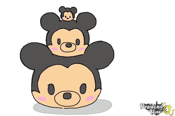 How to Draw Disney Tsum Tsum - Step 9 How to Draw Disney Tsum Tsum - Step 9