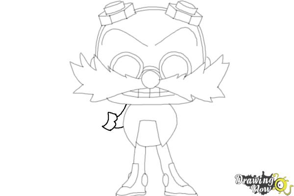 How to Draw Doctor Eggman from Sonic (Chibi) - Step 14