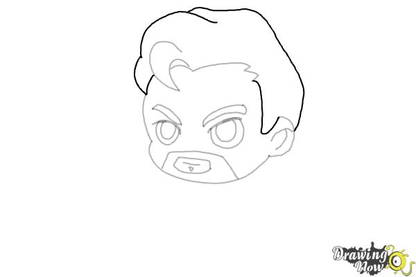 How to Draw Dr. Strange (Chibi) - Step 6 How to Draw Dr. Strange (Chibi) - Step 6