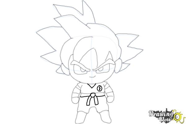 How to Draw Goku | Dragon Ball Z - Step 14 How to Draw Goku | Dragon Ball Z - Step 14
