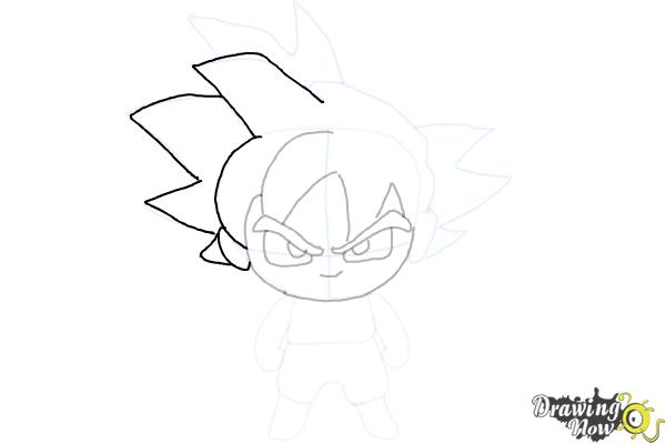 How to Draw Goku | Dragon Ball Z - Step 9 How to Draw Goku | Dragon Ball Z - Step 9