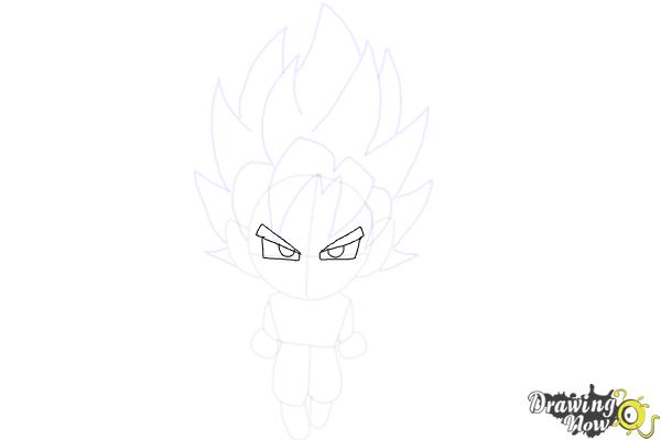 How to Draw Goku (Super Saiyan) - Step 11 How to Draw Goku (Super Saiyan) - Step 11