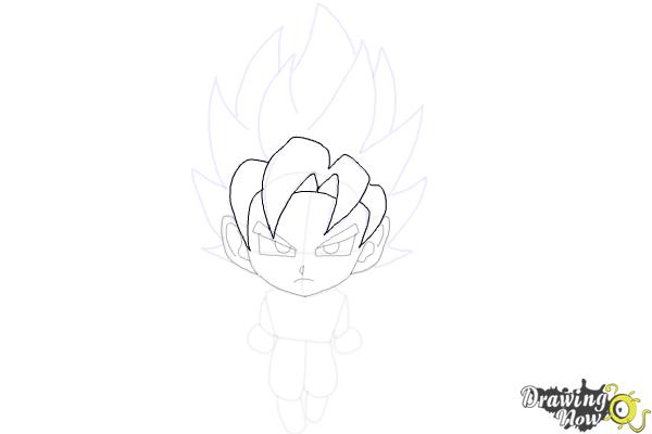How to Draw Goku (Super Saiyan) - Step 14 How to Draw Goku (Super Saiyan) - Step 14
