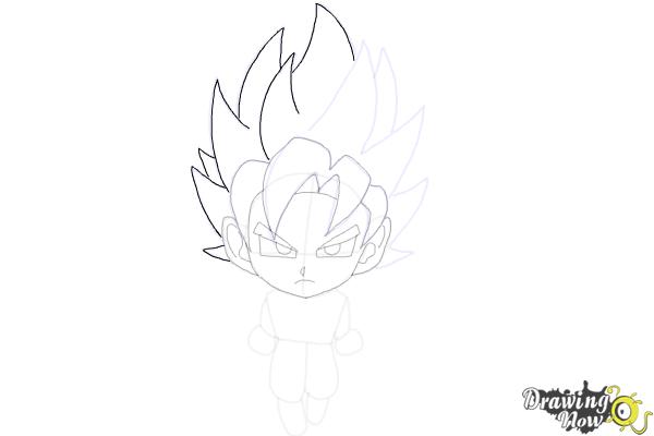How to Draw Goku (Super Saiyan) - Step 15 How to Draw Goku (Super Saiyan) - Step 15