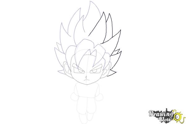 How to Draw Goku (Super Saiyan) - Step 16 How to Draw Goku (Super Saiyan) - Step 16