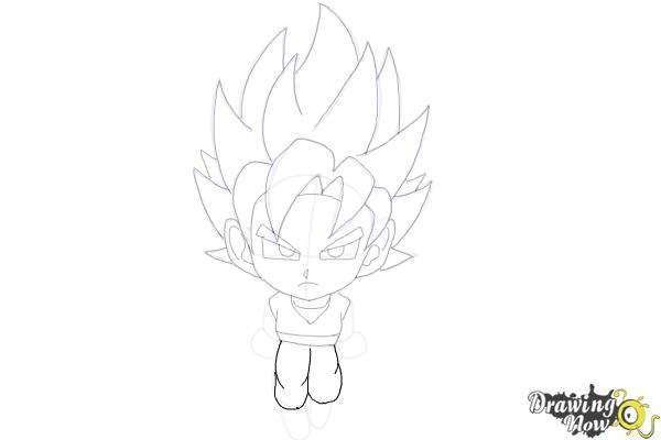 How to Draw Goku (Super Saiyan) - Step 18 How to Draw Goku (Super Saiyan) - Step 18