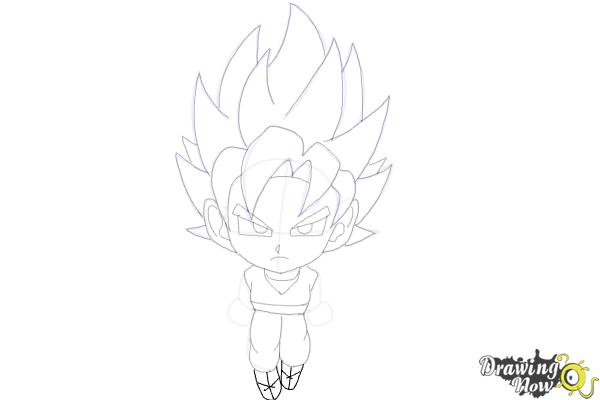 How to Draw Goku (Super Saiyan) - Step 19 How to Draw Goku (Super Saiyan) - Step 19