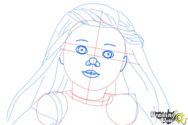 How to Draw Isabelle, Doll from American Girl - Step 8 How to Draw Isabelle, Doll from American Girl - Step 8