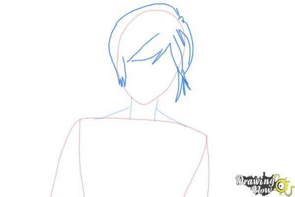 How to Draw Kanato Sakamaki Diabolik Lovers - Step 3 How to Draw Kanato Sakamaki Diabolik Lovers - Step 3