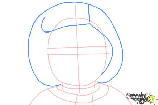How to Draw Kit, Doll from American Girl - Step 5