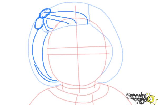 How to Draw Kit, Doll from American Girl - Step 6