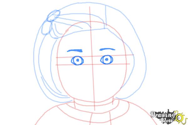 How to Draw Kit, Doll from American Girl - Step 7