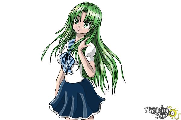 How to Draw Manga Characters - Step 13 How to Draw Manga Characters - Step 13