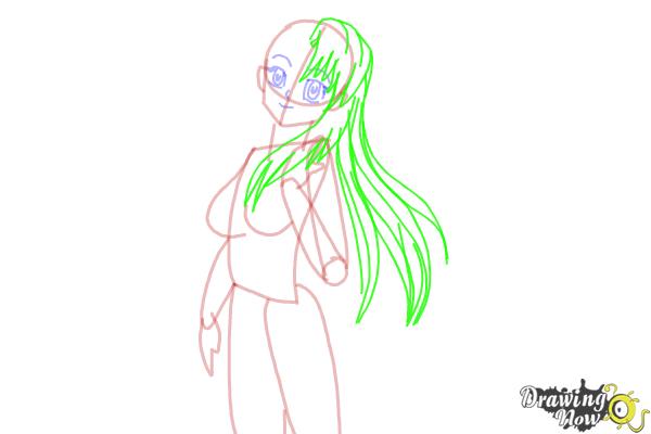 How to Draw Manga Characters - Step 8 How to Draw Manga Characters - Step 8