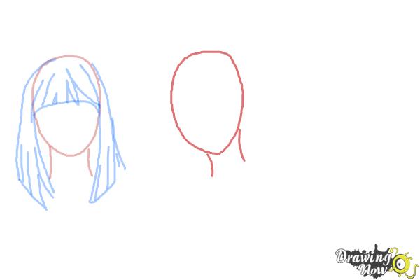 How to Draw Manga Hair - Step 4 How to Draw Manga Hair - Step 4