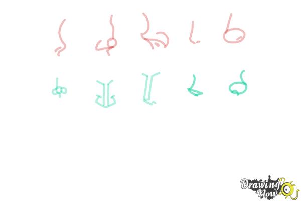 How to Draw Manga Noses - Step 11