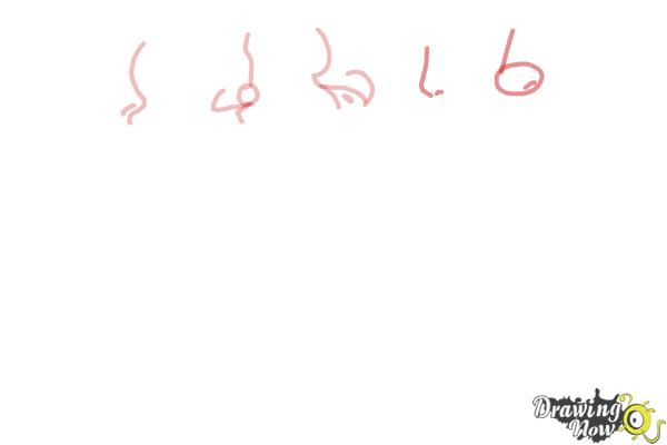 How to Draw Manga Noses - Step 6