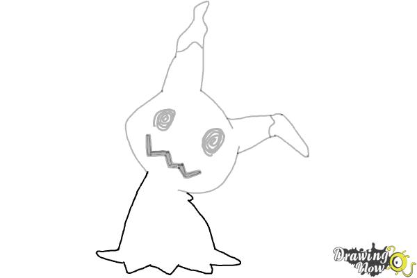 How to Draw Mimikyu | Pokemon - Step 6 How to Draw Mimikyu | Pokemon - Step 6