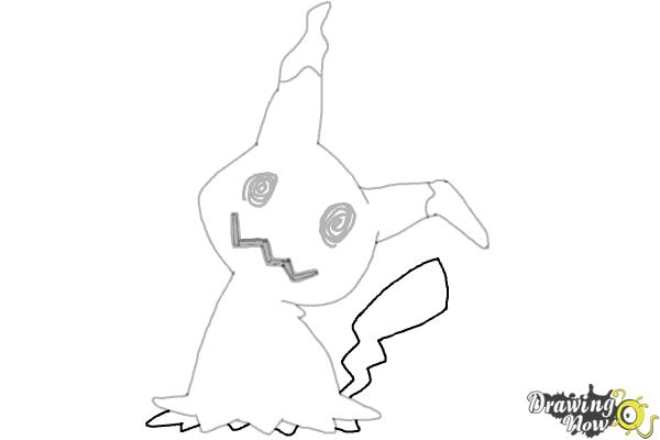 How to Draw Mimikyu | Pokemon - Step 7 How to Draw Mimikyu | Pokemon - Step 7