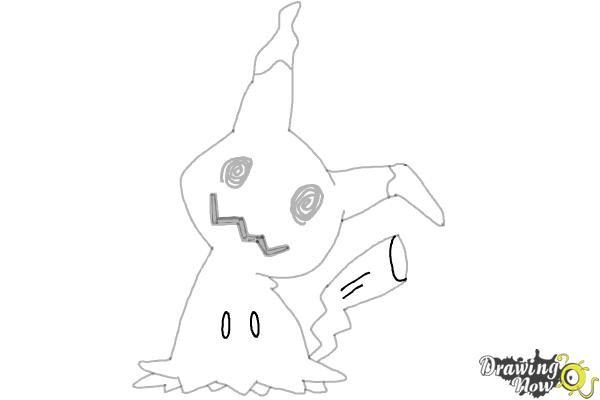 How to Draw Mimikyu | Pokemon - Step 8 How to Draw Mimikyu | Pokemon - Step 8