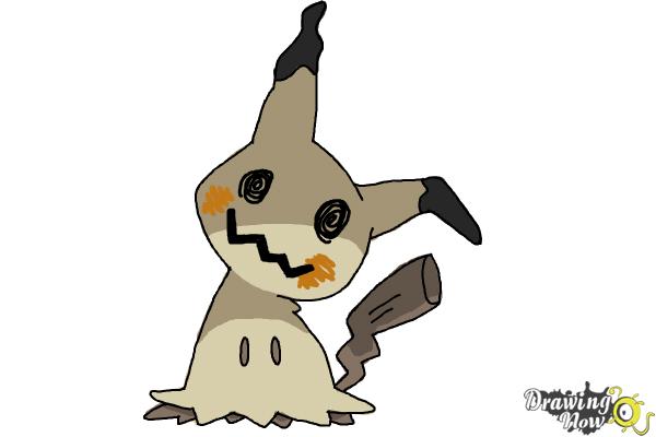How to Draw Mimikyu | Pokemon - Step 9 How to Draw Mimikyu | Pokemon - Step 9