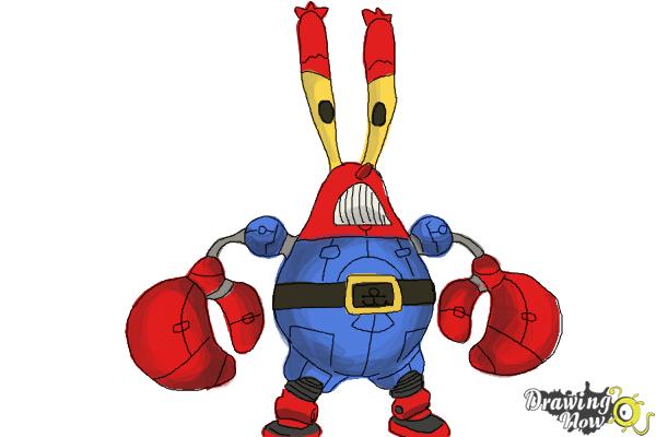 How to Draw Mr. Krabs, Sir Pinch-A-Lot from Spongebob: Sponge Out Of Water - Step 10