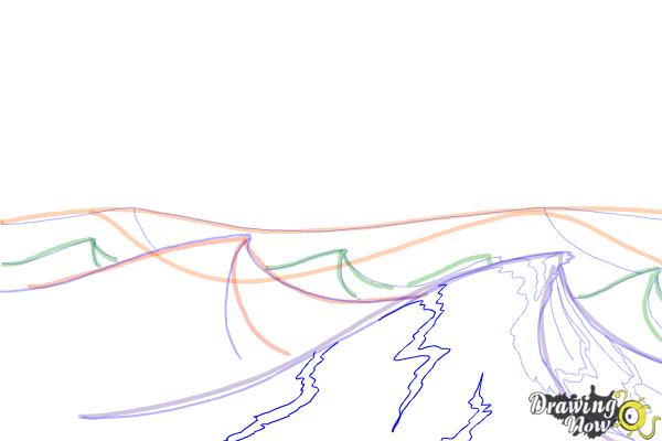 How to Draw Ocean Waves - Step 10
